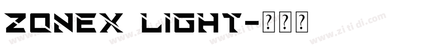 zoneX Light字体转换